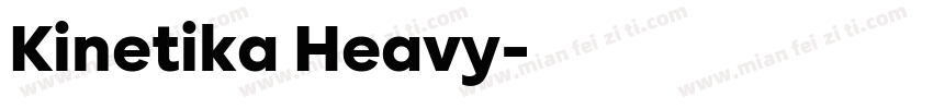 Kinetika Heavy字体转换